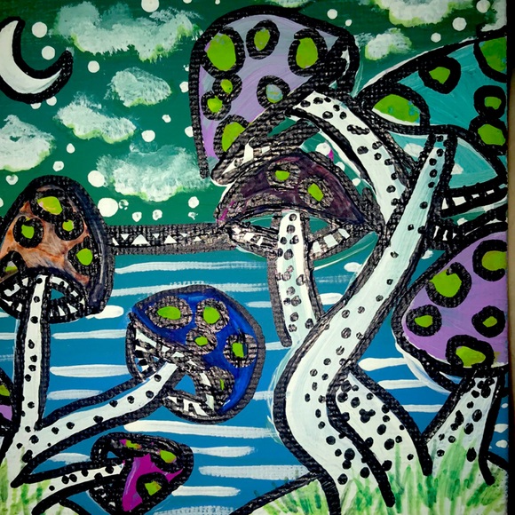 Other - Mushroom Marsh Mini Canvas